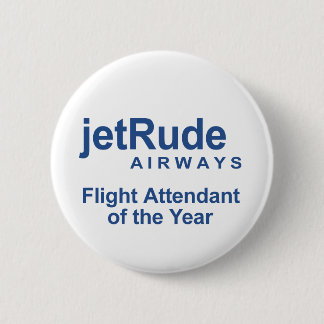 Flight Attendant of the Year Button