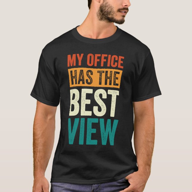 Flight Attendant Pilot My Office Has The Best View T-Shirt (Front)