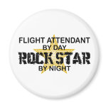 Flight Attendant Rock Star Magnet