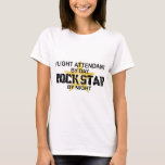 Flight Attendant Rock Star T-Shirt