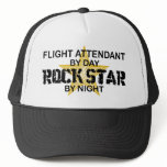 Flight Attendant Rock Star Trucker Hat