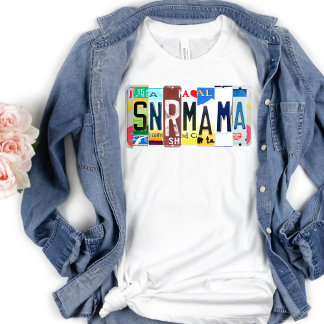 Flight Attendant Secret Language Senior Mama T-Shirt
