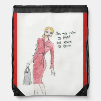 Flight attendant shoe bag