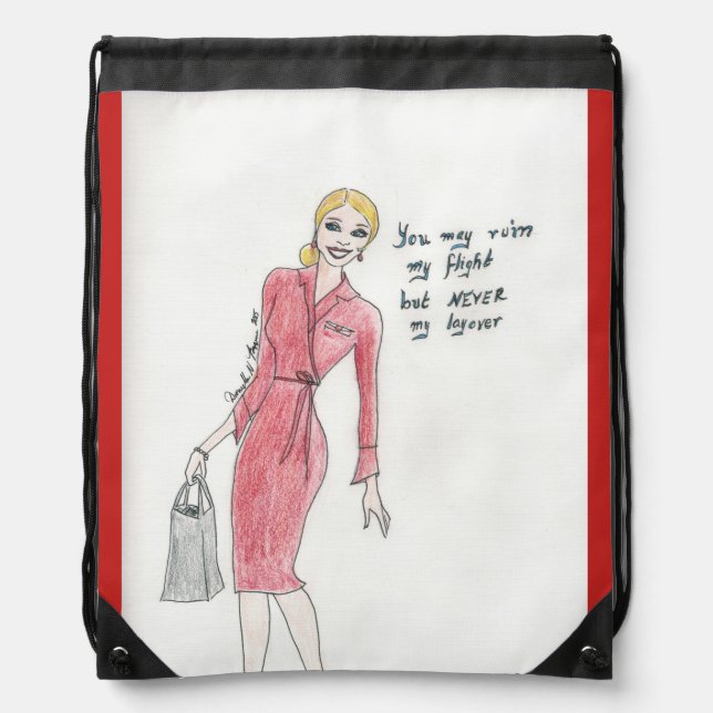Flight attendant shoe bag (Front)