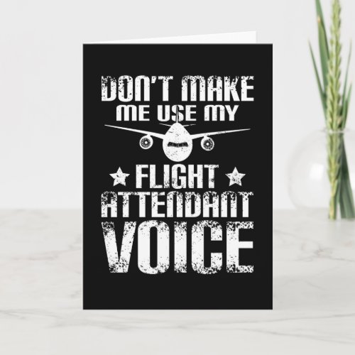 Flight Attendant Voice Card