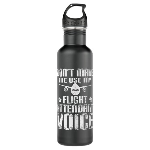 Flight Attendant Voice Stainless Steel Water Bottle