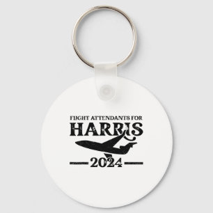 Flight Attendants For Kamala Harris 2024 Election Keychain