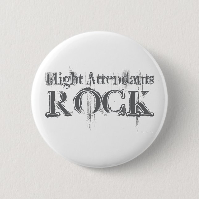 Flight Attendants Rock Button (Front)