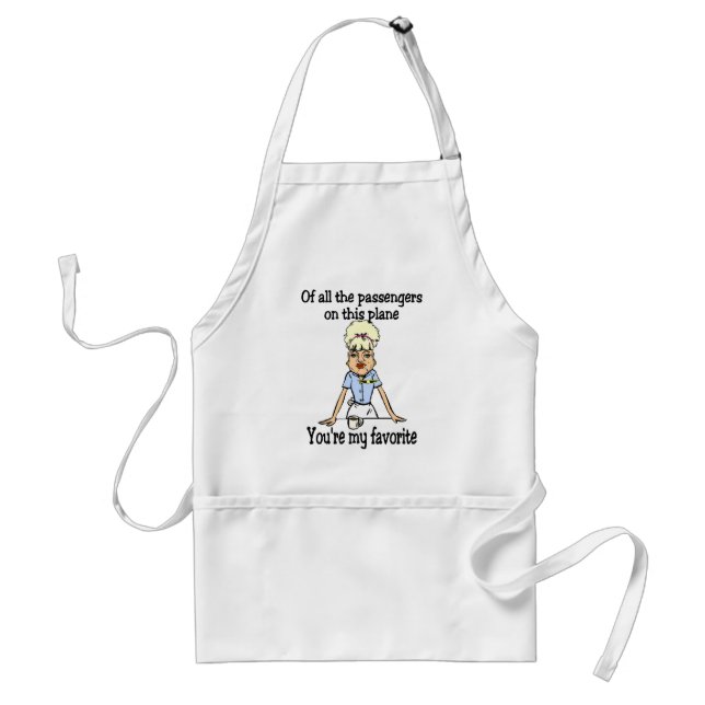 Flight Attendant's Welcome Adult Apron (Front)