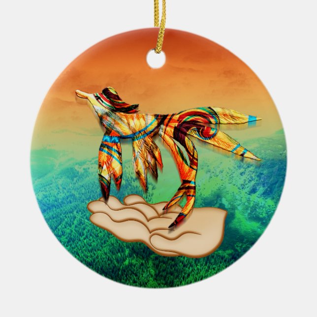 Flight Ceramic Ornament (Front)
