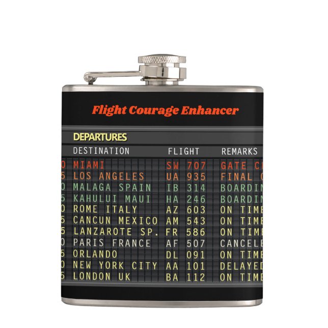 Flight Courage Enhancer Flask (Front)