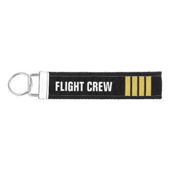 Flight Crew 4 Bar Gold Epaulettes Wrist Keychain by wheresmymojo at Zazzle