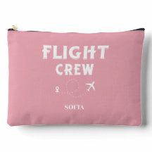 Flight Crew Pink and White Bachelorette Wedding