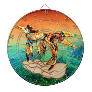Flight Dartboard With Darts