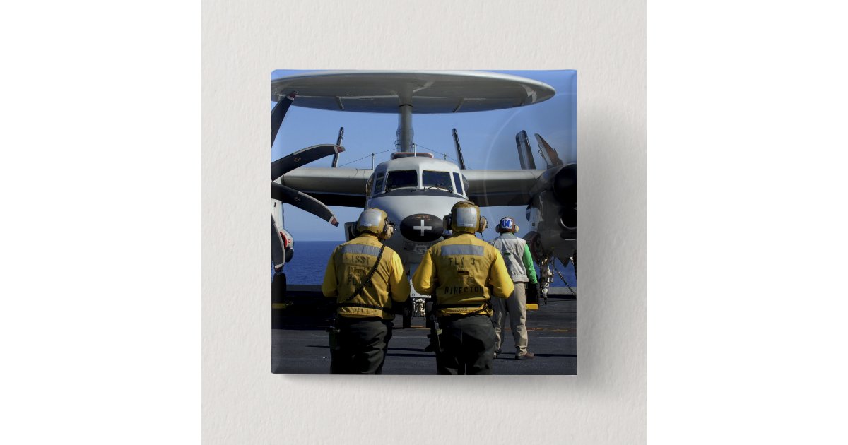 Flight deck directors button Zazzle
