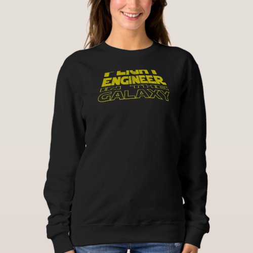 Flight Engineer  Space Backside Sweatshirt