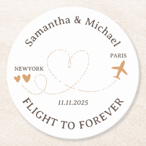 Flight forever Plane Travelling theme Wedding
