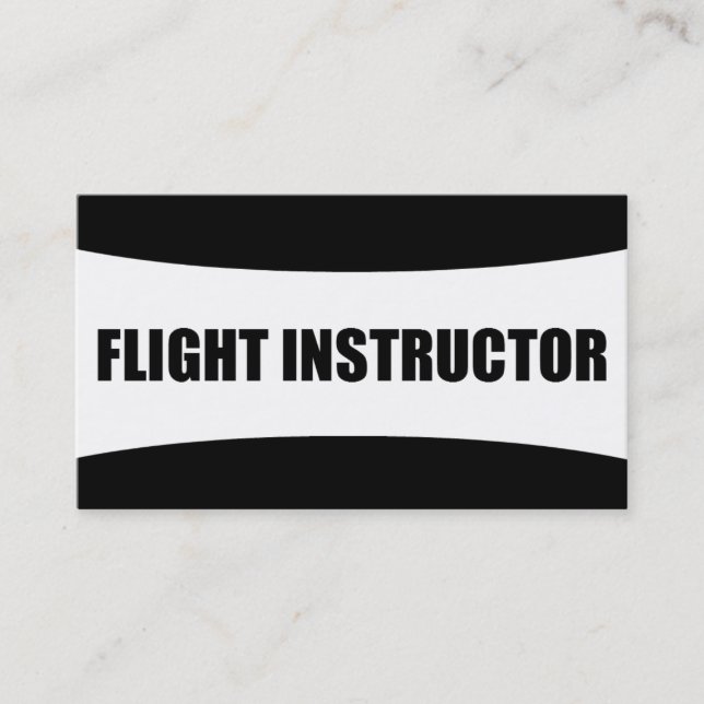 Flight Instructor Business Card (Front)