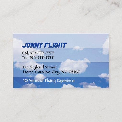 Flight Instructor business cards Zazzle