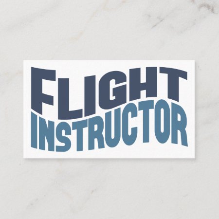 Flight Instructor Business Cards
