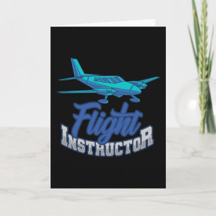Flight Instructor CFI Pilot Trainer Aviation Card