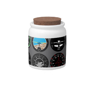 Flight Instruments Candy Jar