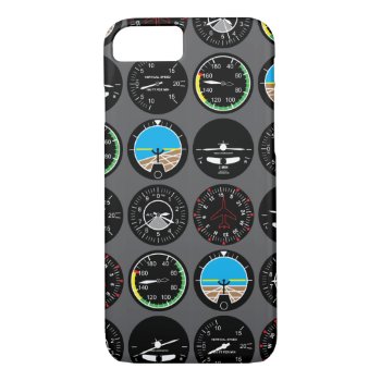 Flight Instruments Iphone 8/7 Case by robyriker at Zazzle