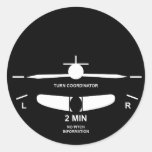 Flight Instruments Classic Round Sticker