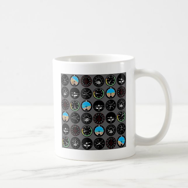 Flight Instruments Coffee Mug (Right)
