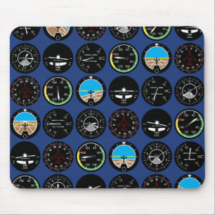 Flight Instruments Mouse Pad