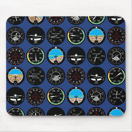 Flight Instruments Mouse Pad