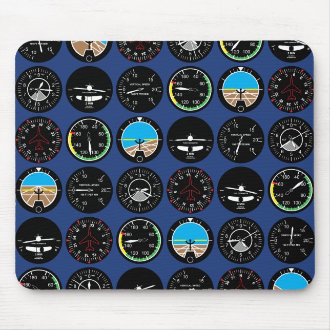 Flight Instruments Mouse Pad (Front)