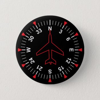 Flight Instruments Pinback Button by robyriker at Zazzle