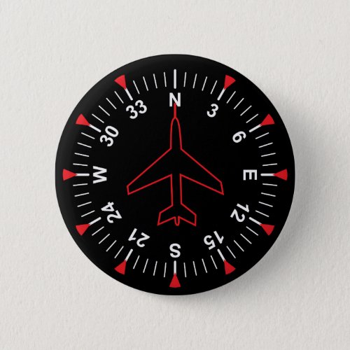 Flight Instruments Pinback Button