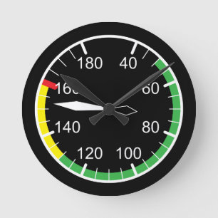 Flight Instruments Round Clock