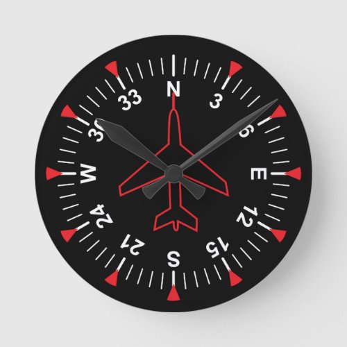 Flight Instruments Round Clock