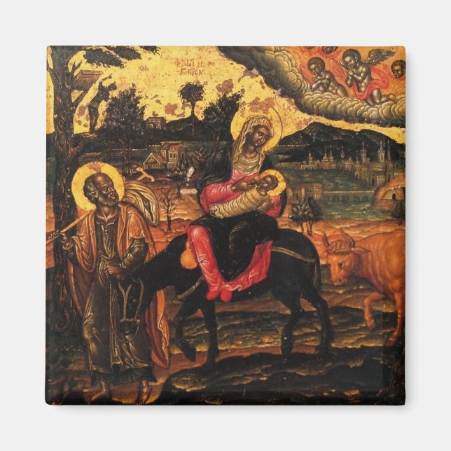 Flight Into Egypt by Emmanuel Tzanes Magnet (Front)