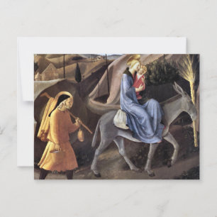 Flight into Egypt by Fra Angelico Postcard