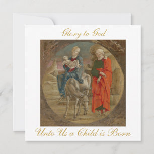 Flight into Egypt Christian Christmas Greeting Card