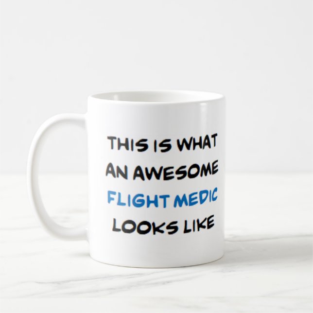 flight medic, awesome coffee mug (Left)