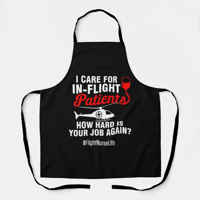 Flight Nurse Care Patients Practitioner Nursing Apron (Front)