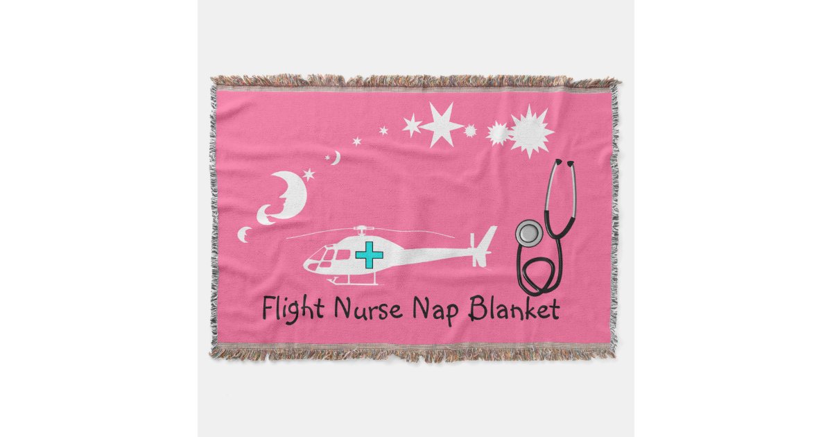 pink blanket with a helicopter on it