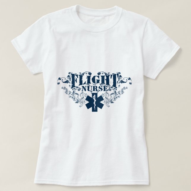Flight Nurse Style T-Shirt (Design Front)