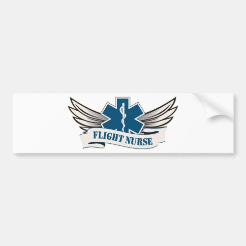 flight nurse wings bumper sticker