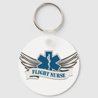 flight nurse wings keychain