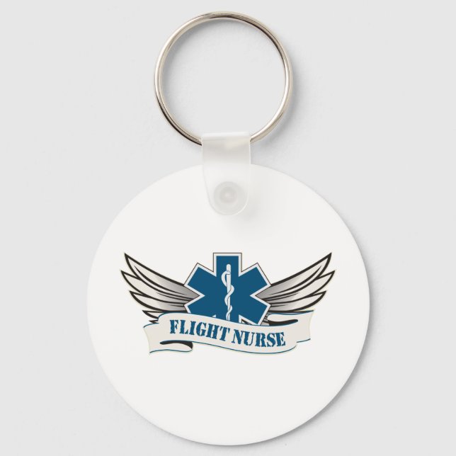 flight nurse wings keychain (Front)