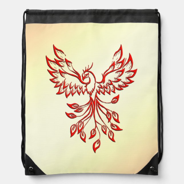 Flight of A Phoenix   Drawstring Bag (Front)