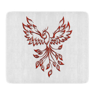 Flight of A Phoenix Glass Cutting Board