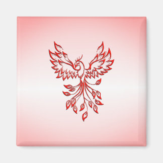 Flight of A Phoenix Red  Magnet