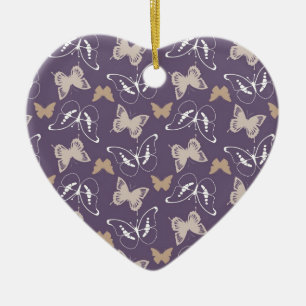 Flight of Butterflies Ceramic Ornament